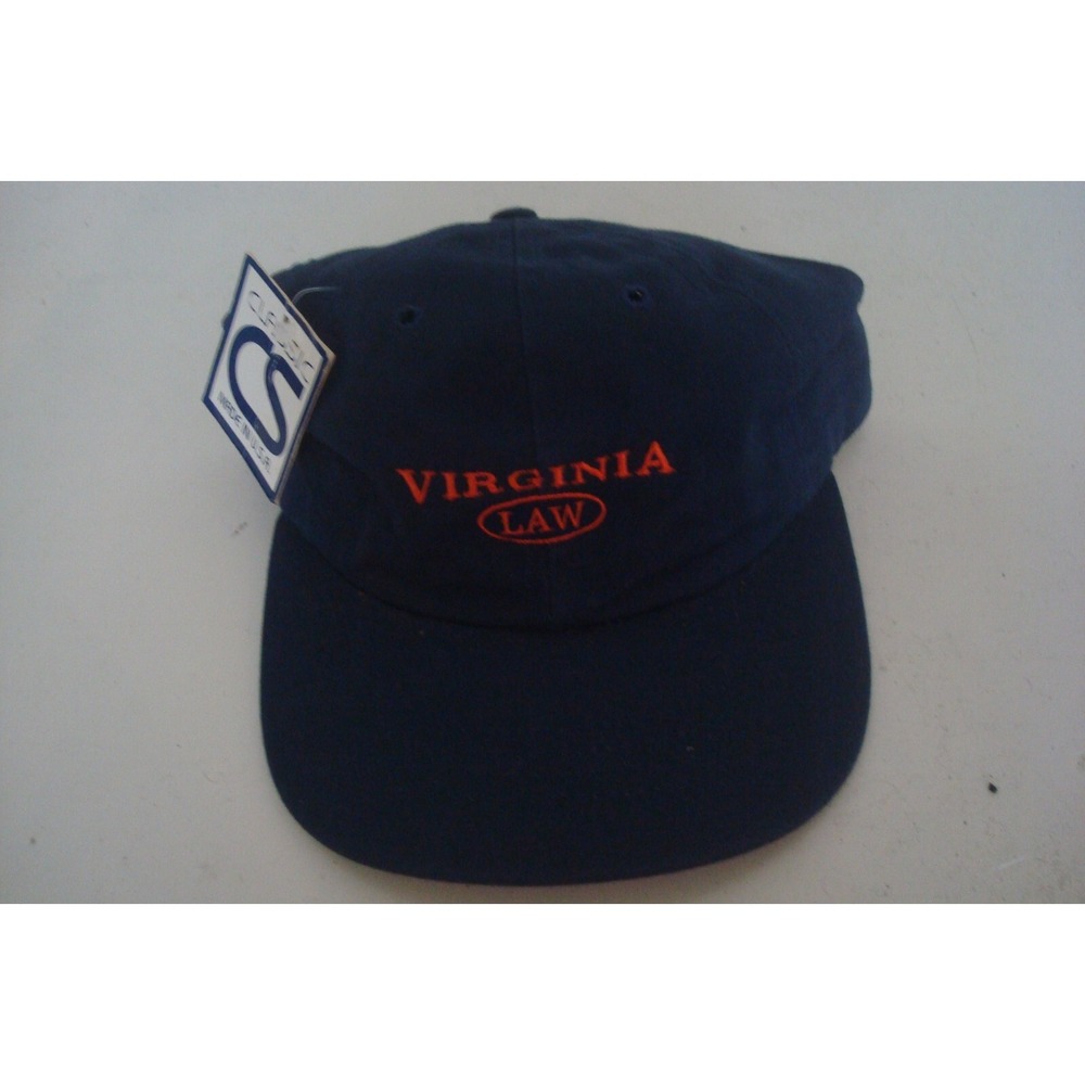 VIRGINIA CAVS LAW   STRAPBACK  DEADSTOCK‎ HAT CAP VINTAGE H4